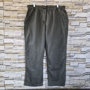 ​GAP Pants Women's XL Olive Lyocell Blend   Elastic Waist Tapered Ankle Pull-on